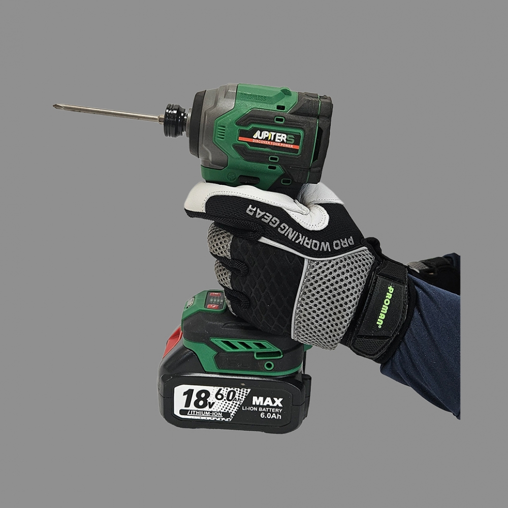 프로맨 메카닉 가죽 장갑 PM-7005,염소가죽 안전용 산업용 작업용 등산 캠핑 바이크