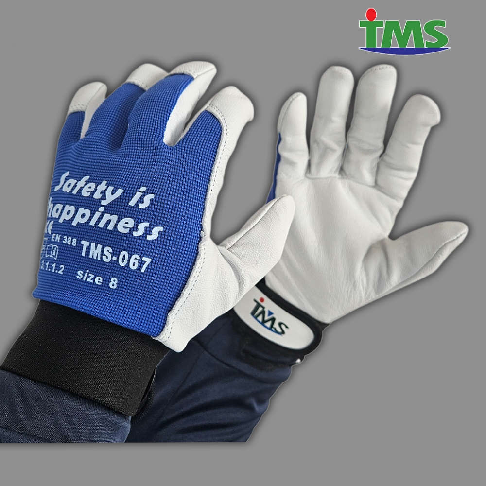 티엠에스 가죽장갑 TMS-067, 염소가죽 안전용 산업용 작업용
