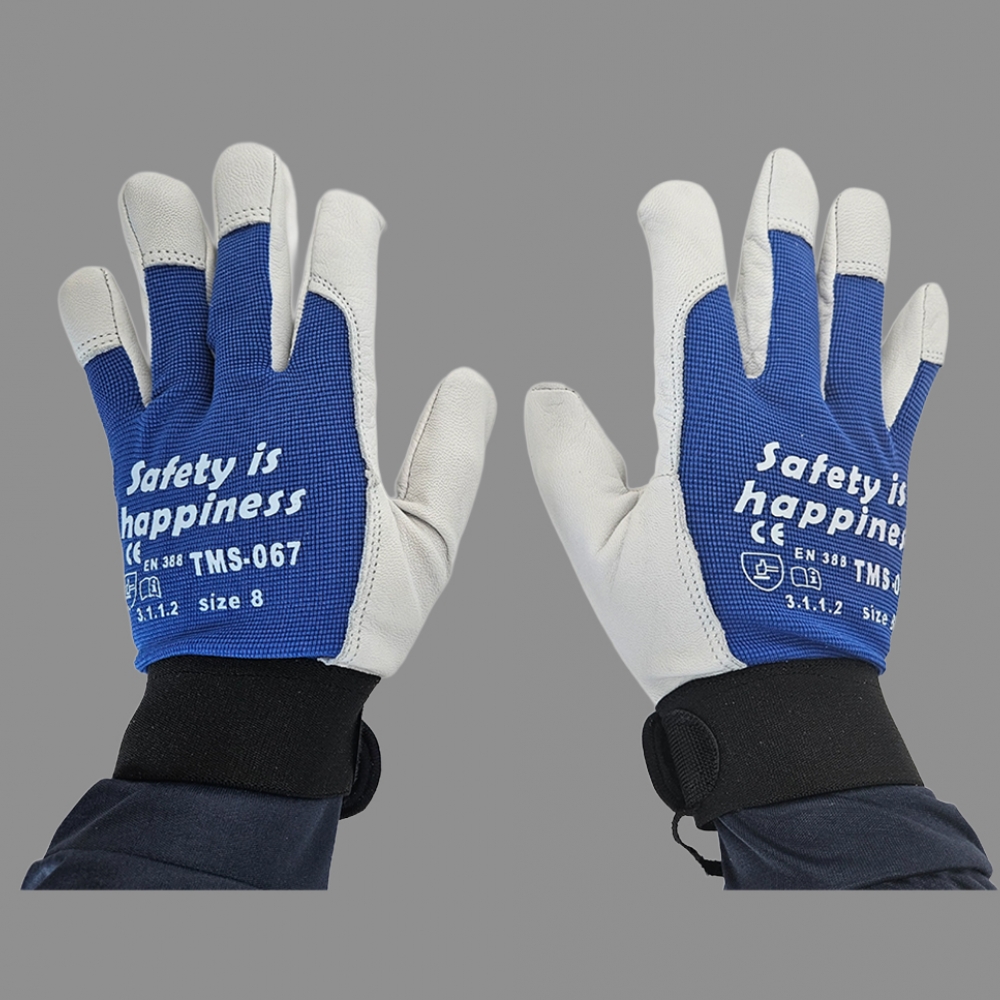 티엠에스 가죽장갑 TMS-067, 염소가죽 안전용 산업용 작업용