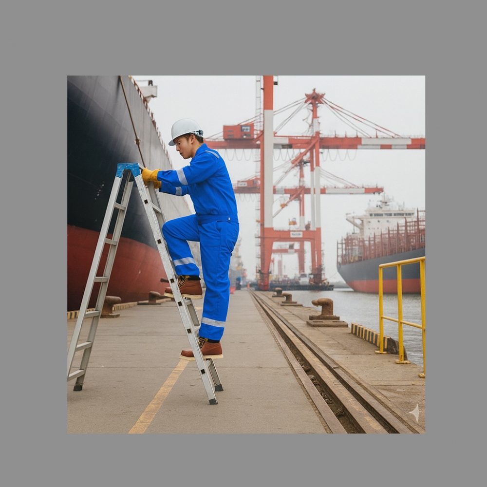 프로맨 작업복 PM-100FB,투피스 안전작업복 산업용 다목적용 봄.가을 겨울용 파랑