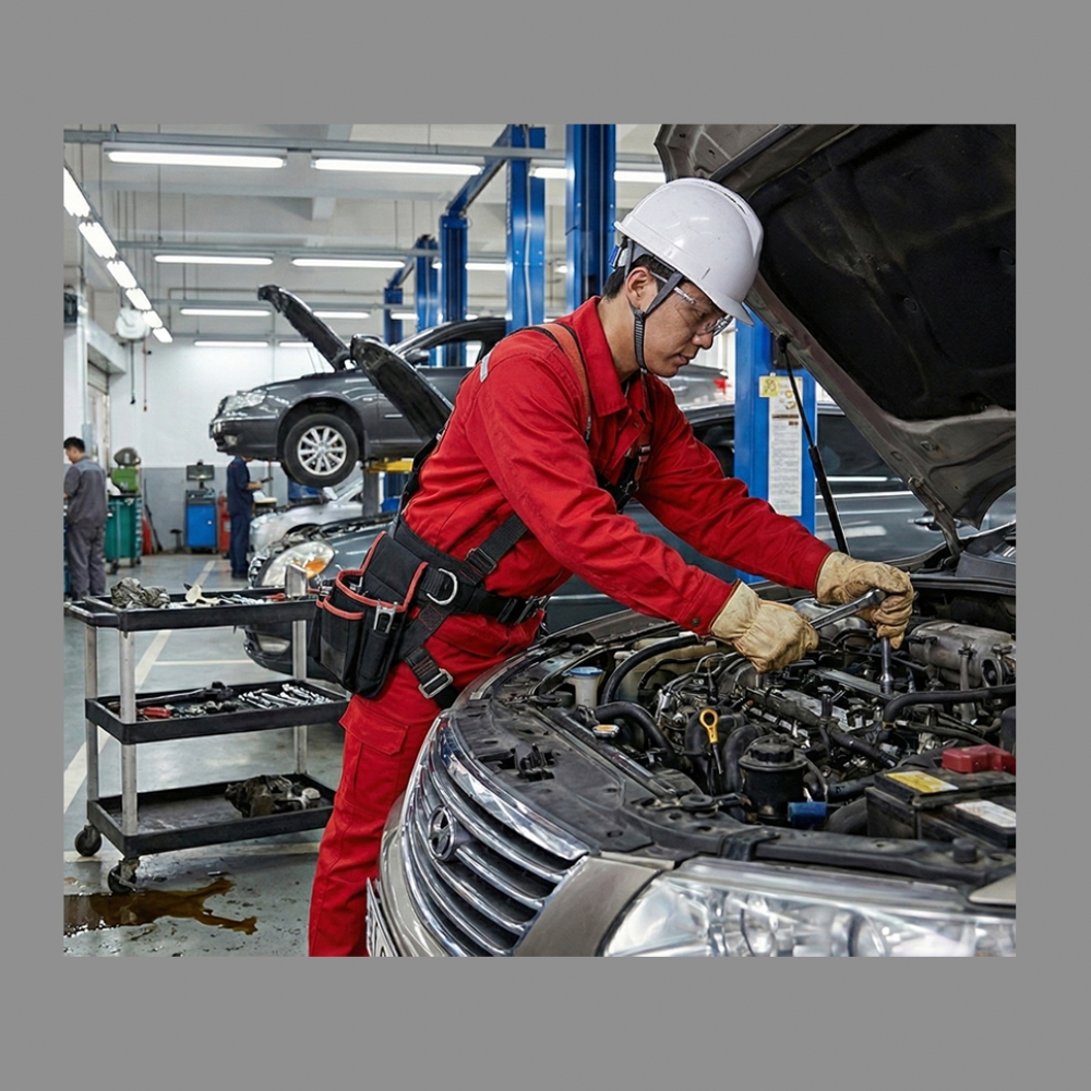 프로맨 작업복 PM-100FB,투피스 안전작업복 산업용 다목적용 봄.가을 겨울용 파랑